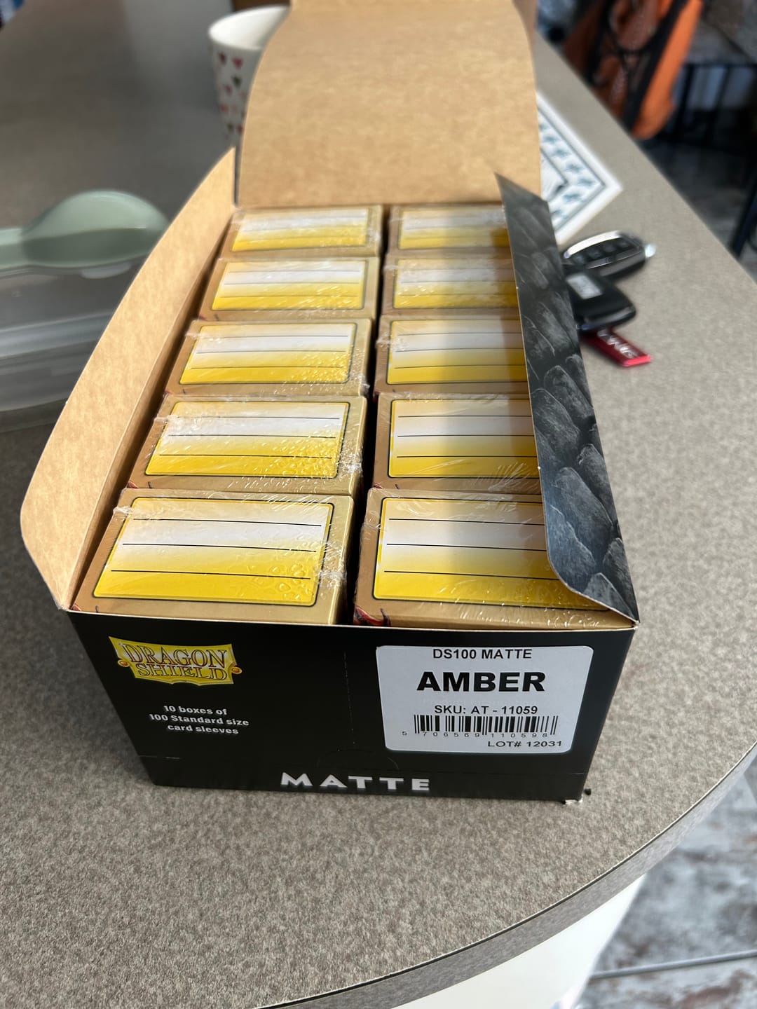 Customer photo review of Dragon Shield Display Case – Premium Card Storage & Protection
