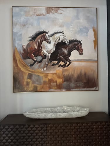 Customer review photo for Contemporary Horse Art #HA005