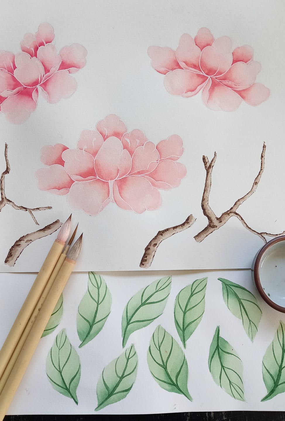 Customer photo review of How To Paint Chinoiserie Art Online Course