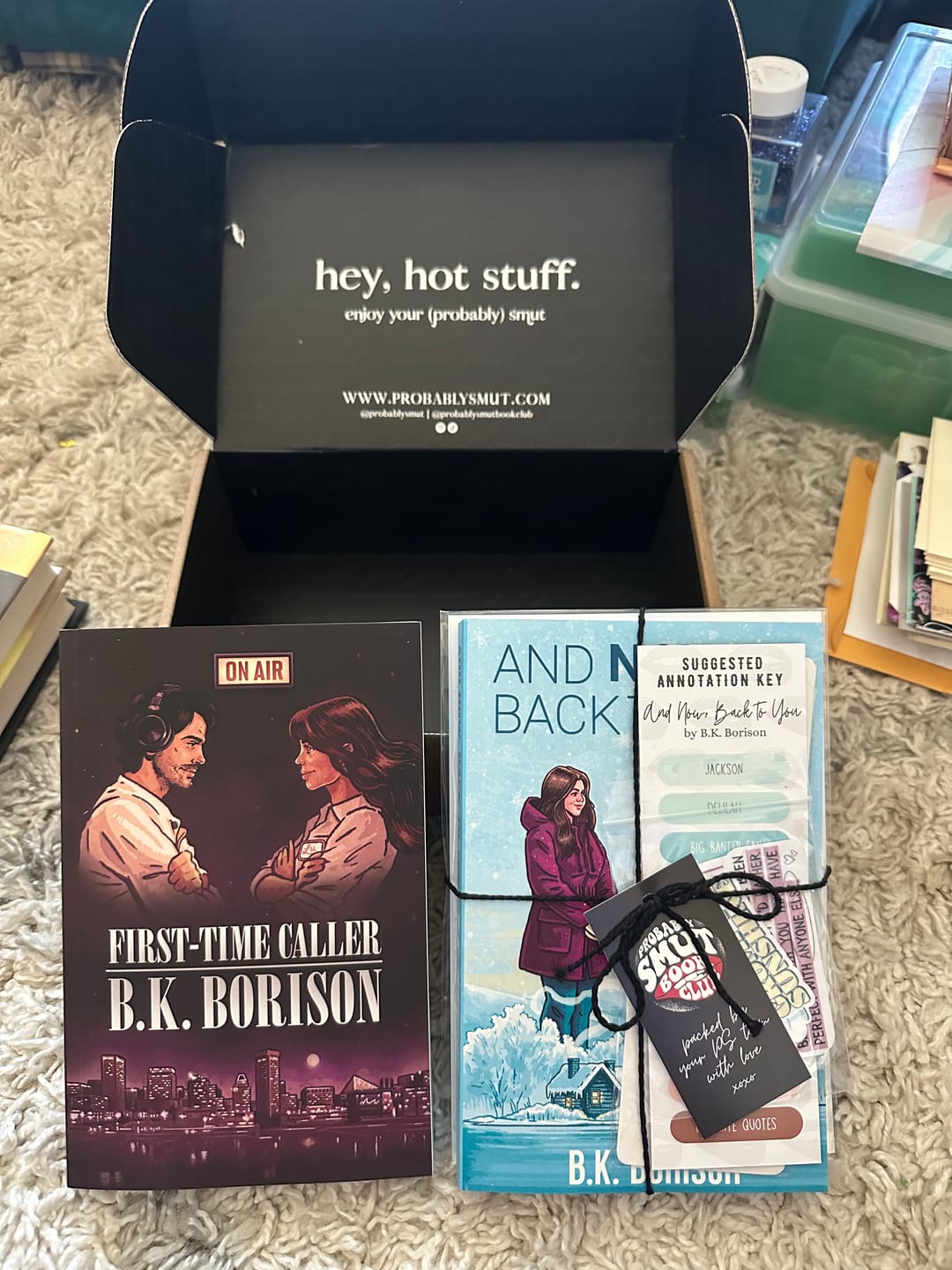 Customer photo review of First-Time Caller by B.K. Borison