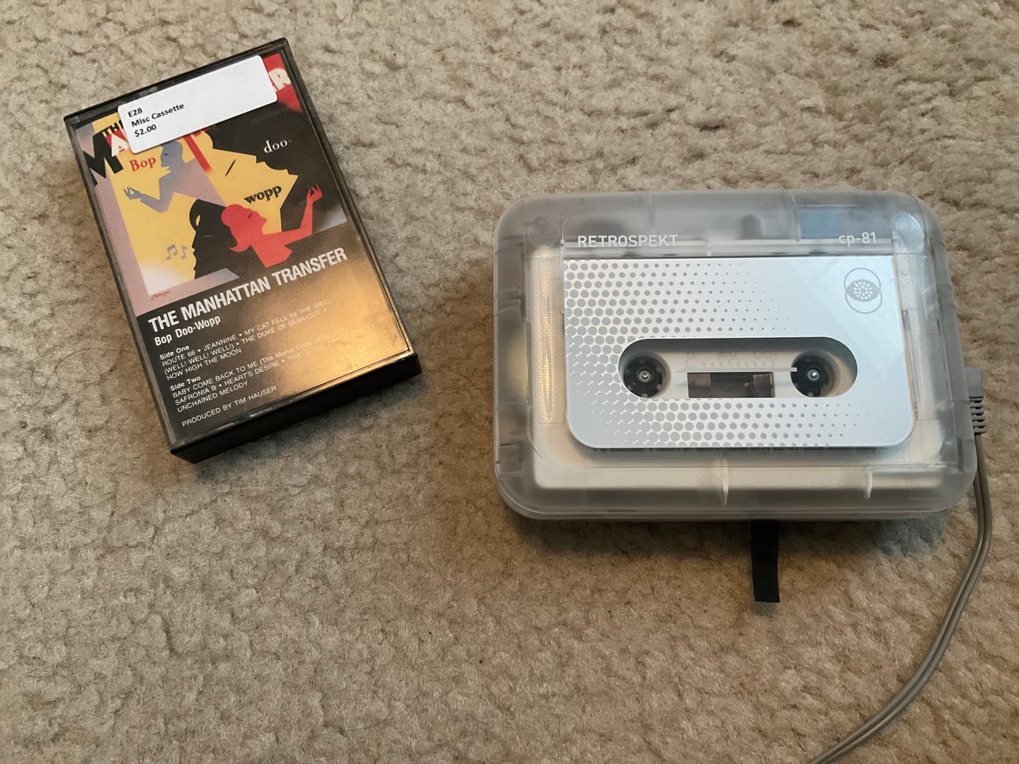 Customer photo review of Retrospekt CP-81 Portable Cassette Player