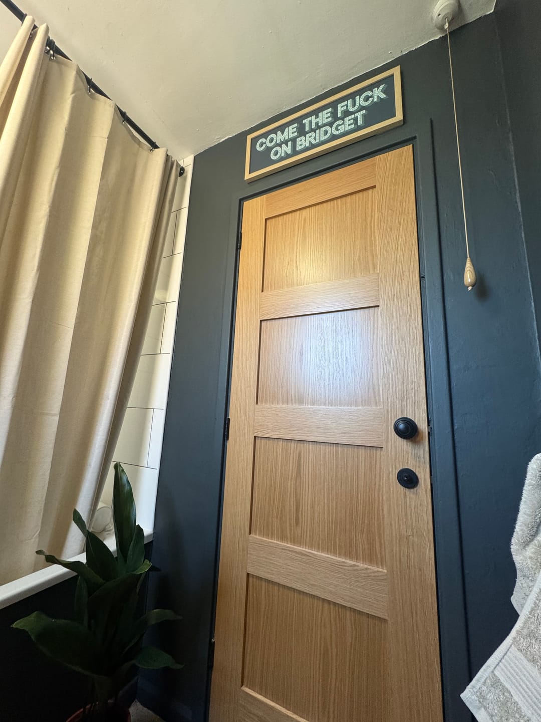 Customer photo review of Come The Fuck On Bridget Framed Print (New Style)