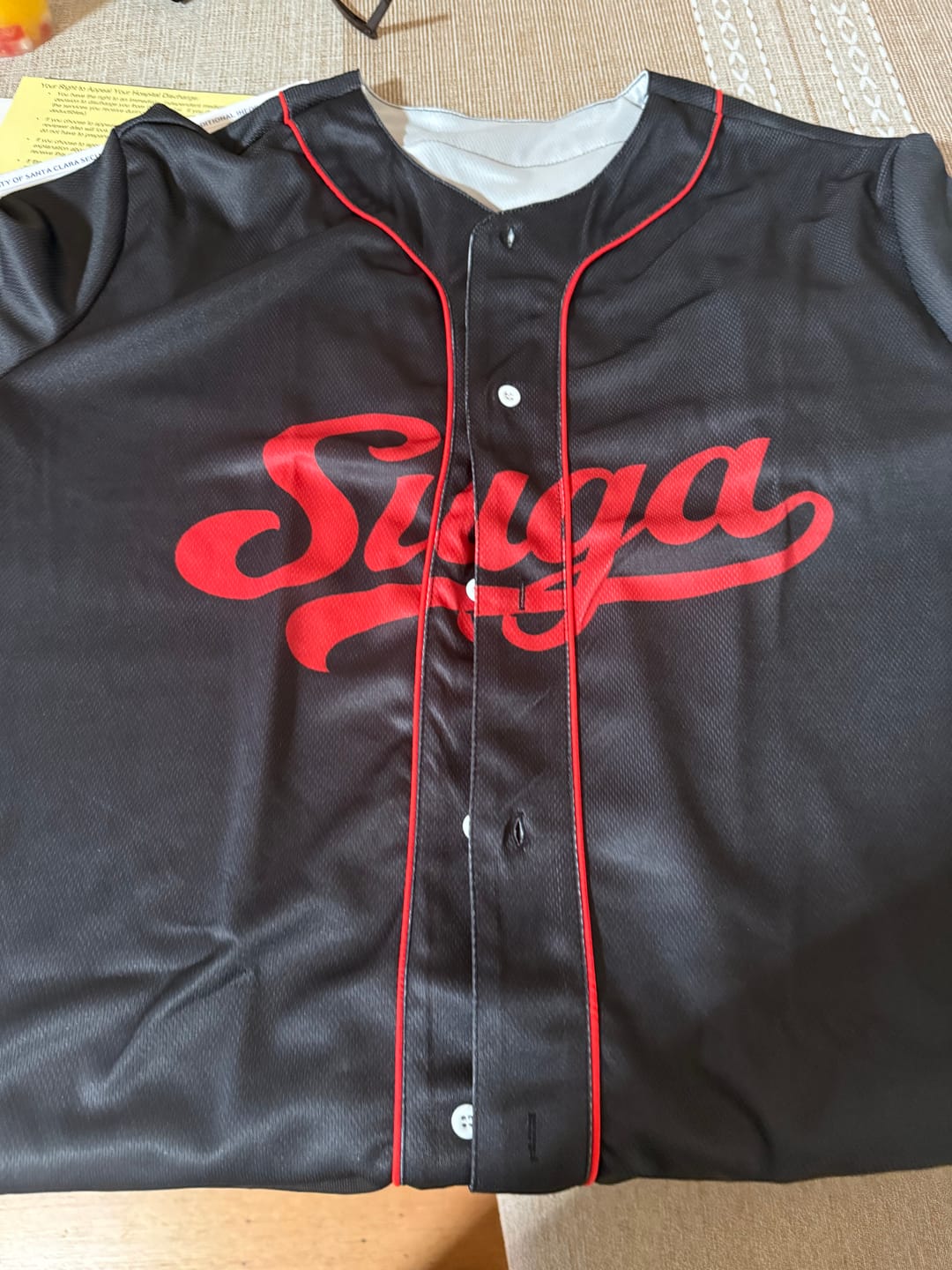 Customer photo review of Arirang BTS World Tour Baseball Jersey Gifts For Lovers