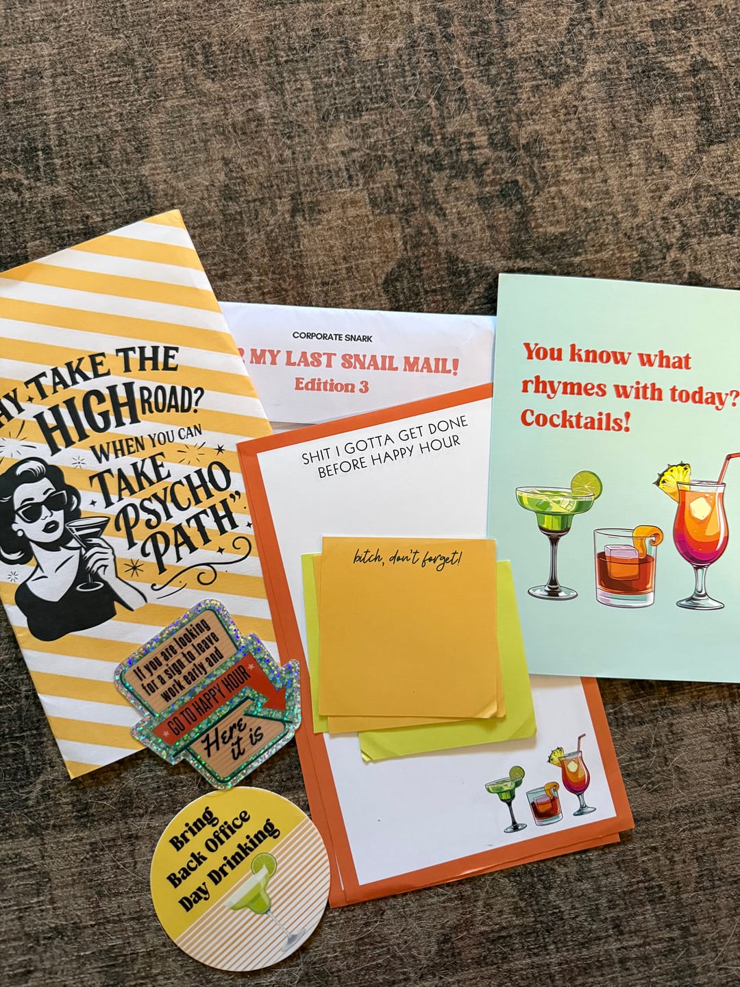 Customer photo review of Per My Last Snail Mail Club
