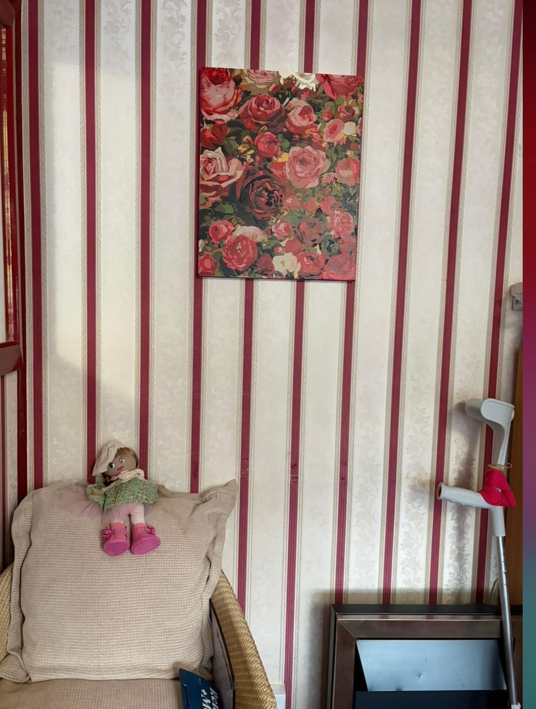 Customer photo review of Sea of Roses | Paint by Numbers