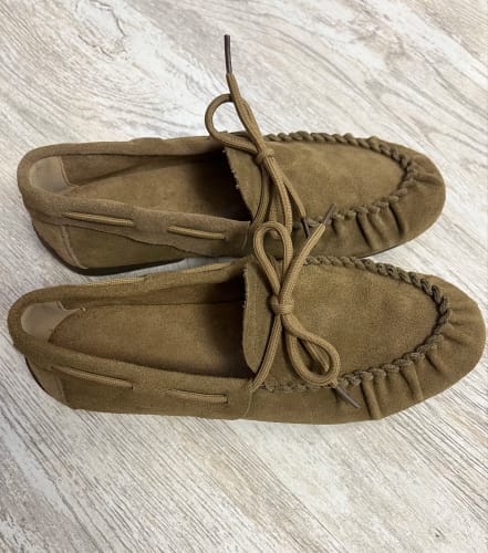 Customer photo review of Daisy Bow Tie Suede Loafers