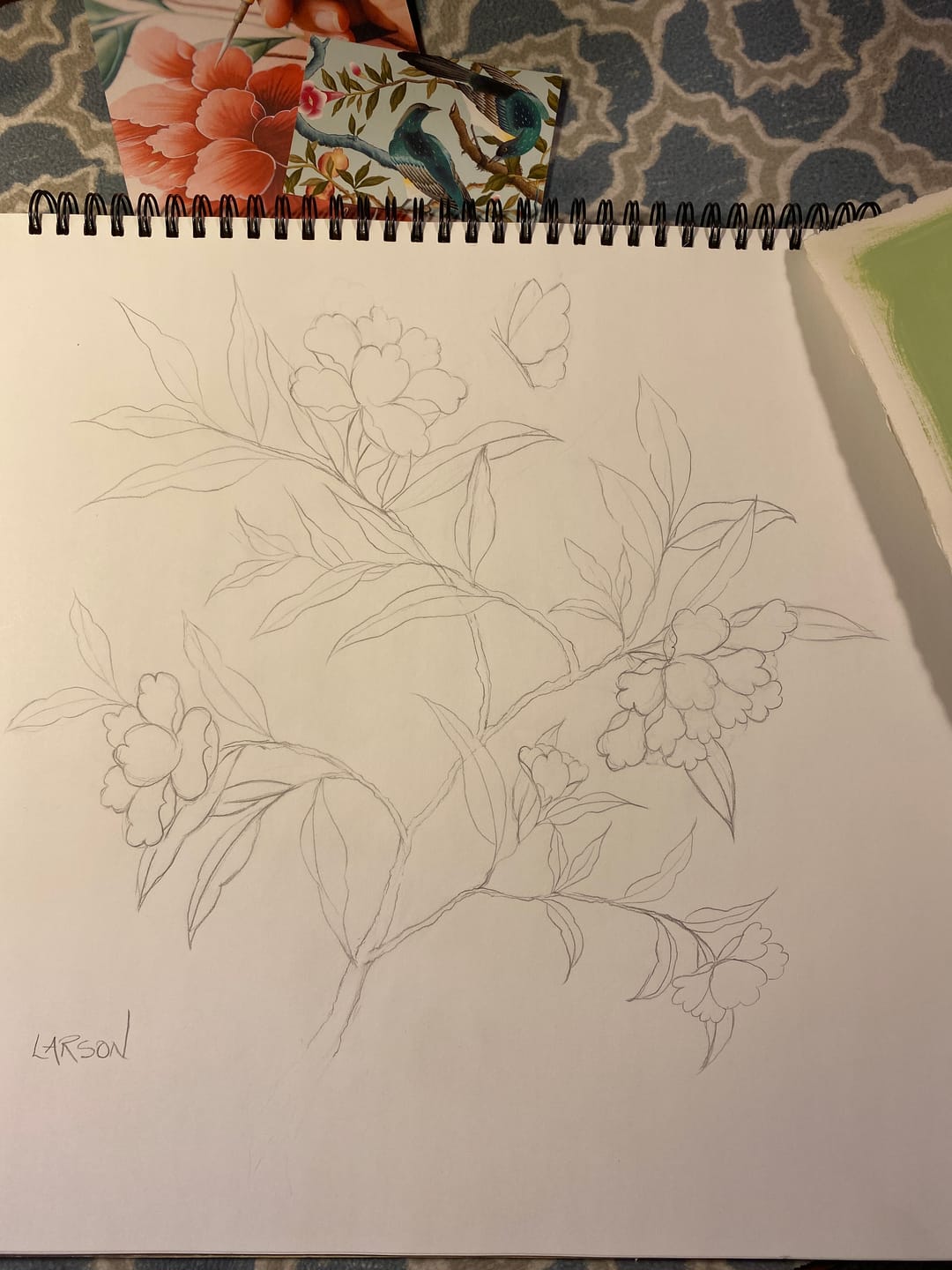 Customer photo review of How To Paint Chinoiserie Art Online Course