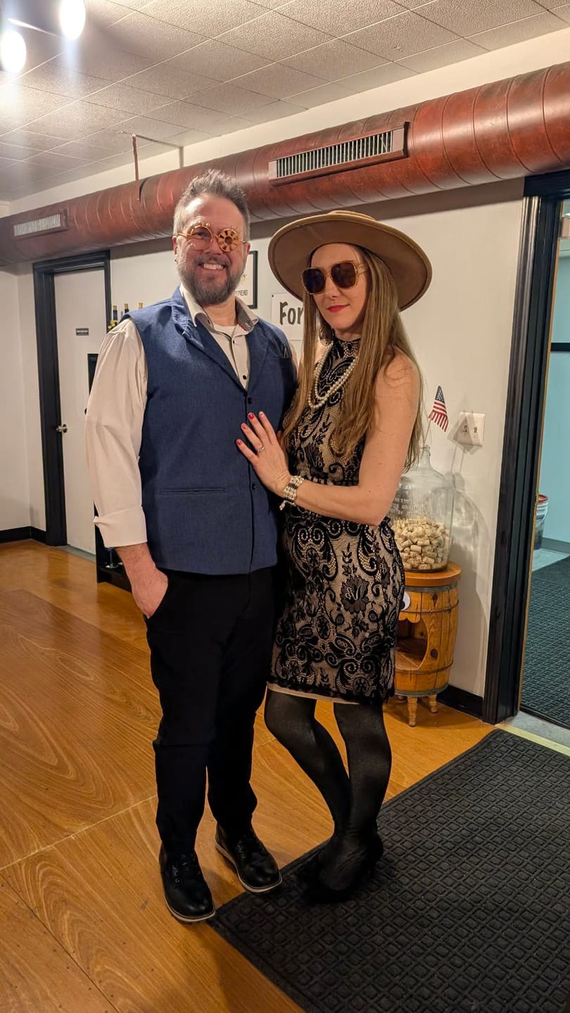 Customer photo review of A Wine Tasting Themed Murder Mystery Game Kit