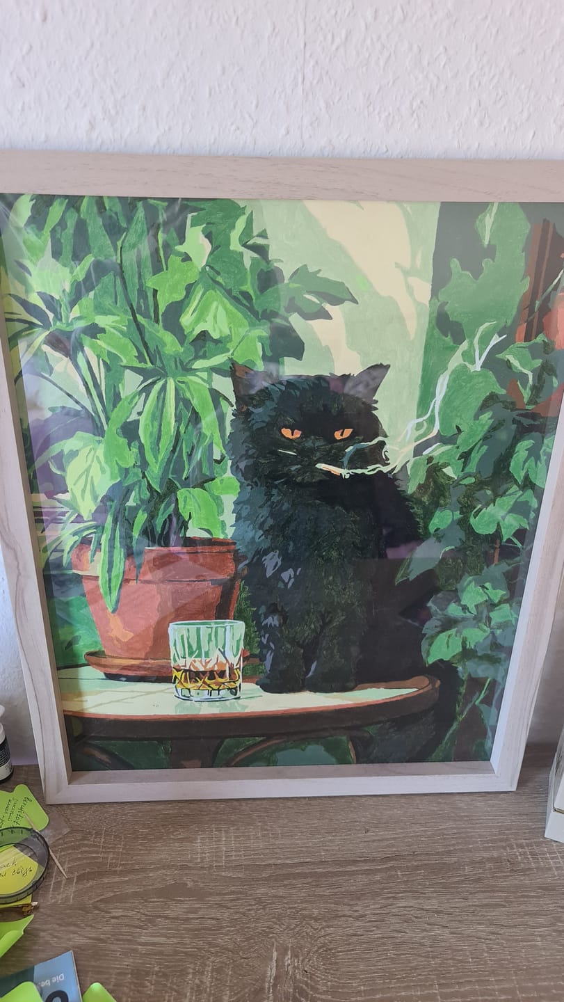 Customer photo review of Malen nach Zahlen - Grumpy Cat