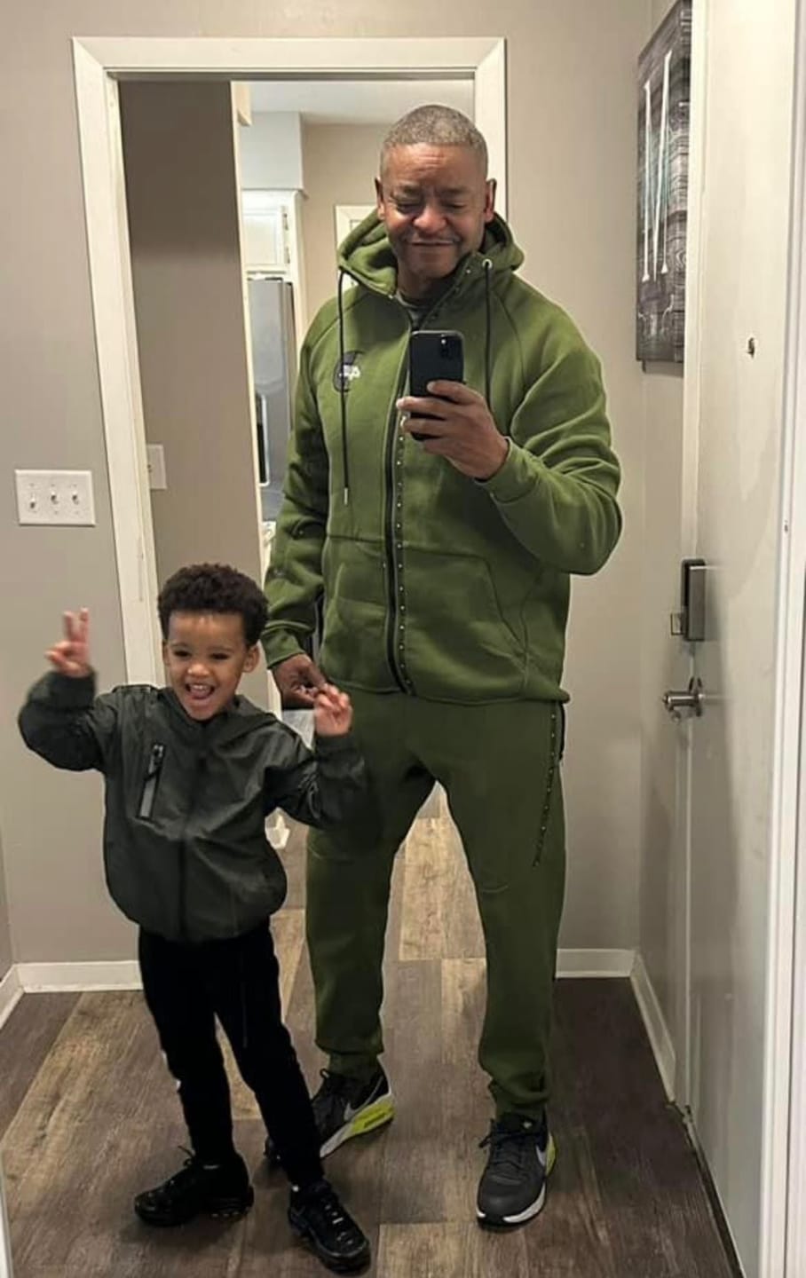 Customer photo review of "I'm The Message" Fitted Tracksuit