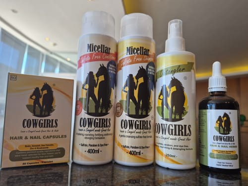 Customer photo review of Cowgirls Sulfate-Free Shampoo With Biotin
