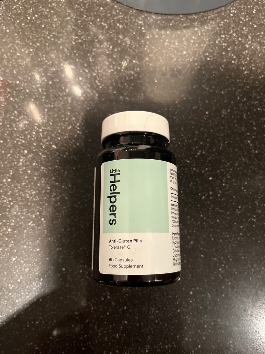 Customer photo review of Little Helpers Anti-Gluten Pills