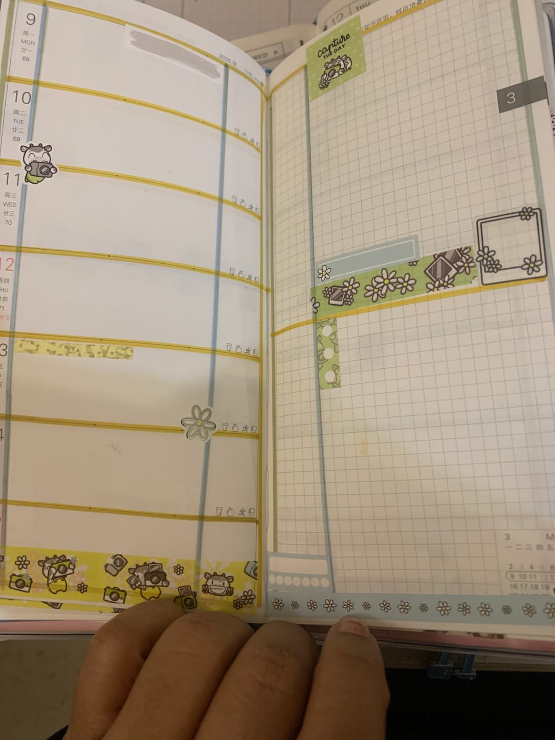Customer photo review of Capture the Day Theme Hobonichi Cousin Weekly Kit (Set of 3)