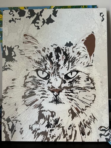 Customer photo review of Custom Paint By Numbers Kit