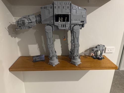 Customer photo review of Timber Floating Shelf