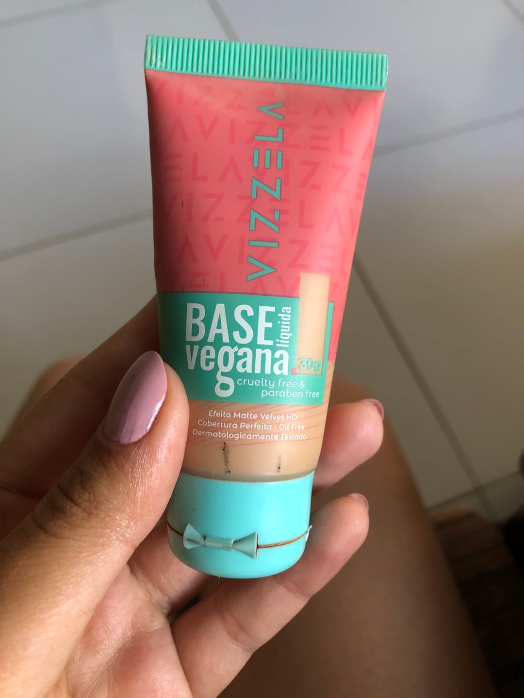 Customer photo review of Base Líquida Matte - Vizzela