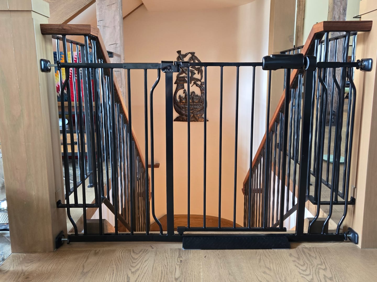Customer photo review of FairyBaby Extra Wide Baby Gate, Easy Install Extra Security