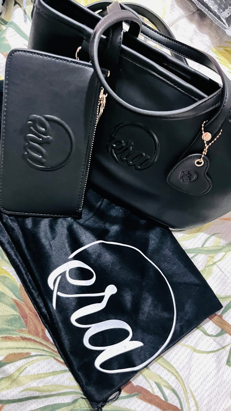 Customer photo review of Black Mini Era Tote Bag