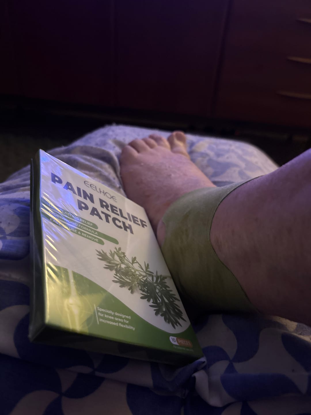 Customer photo review of Natural Herbal Knee Patches