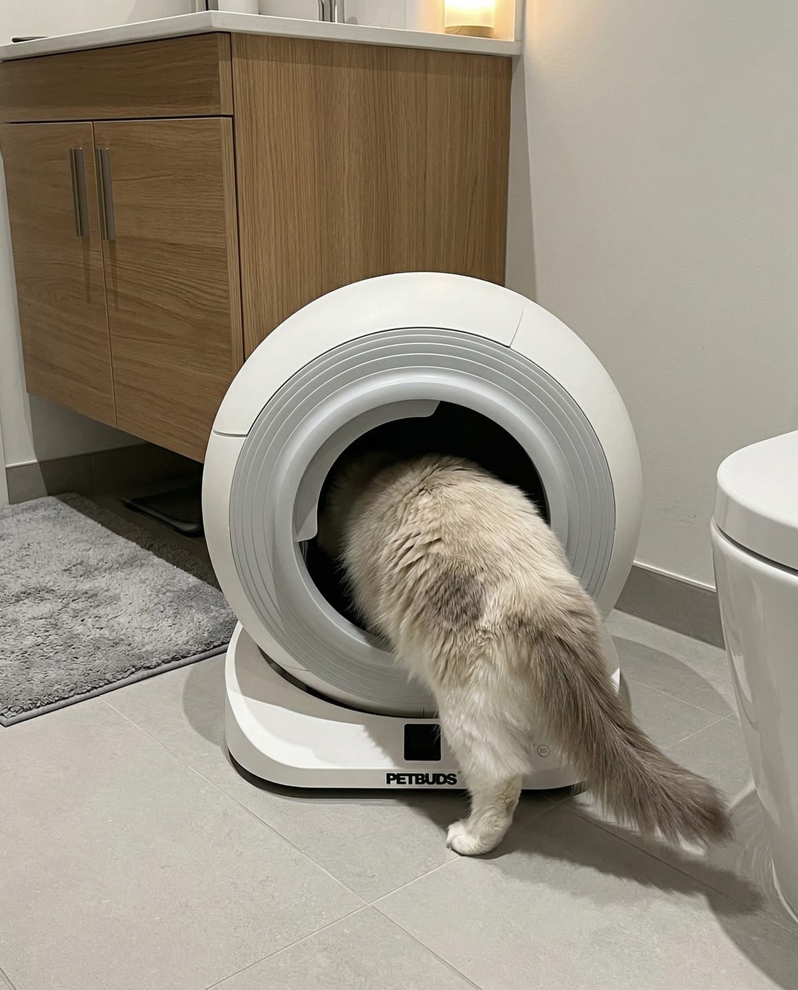 Customer photo review of The Petbuds Tonepie Q-CLEAN Automatic Self-Cleaning Litter Box