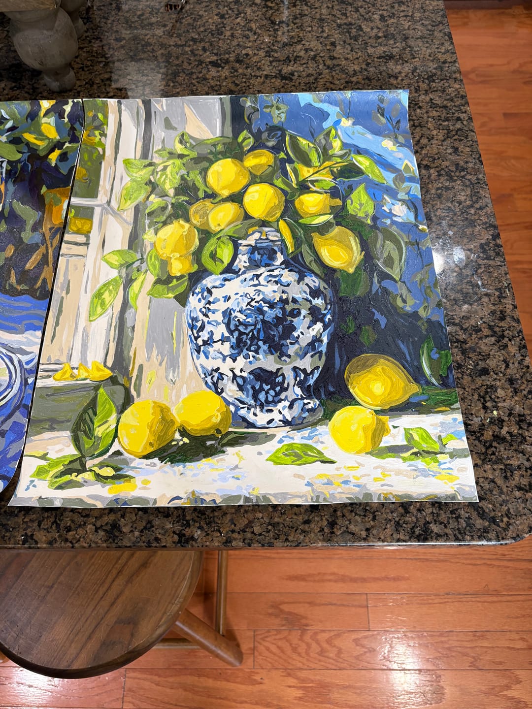 Customer photo review of Lemon bouquet | Paint by Number