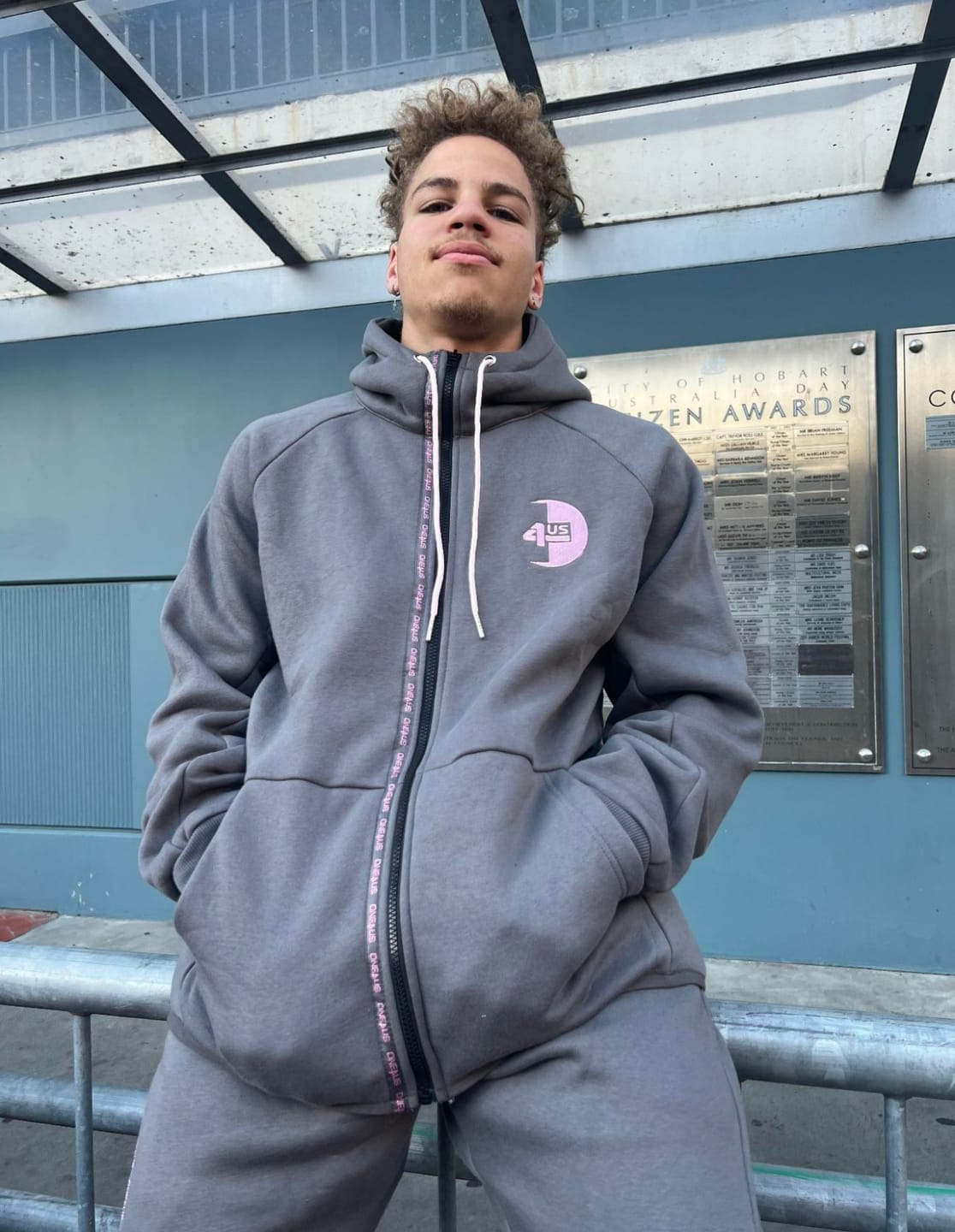Customer photo review of "I'm The Message" Fitted Tracksuit