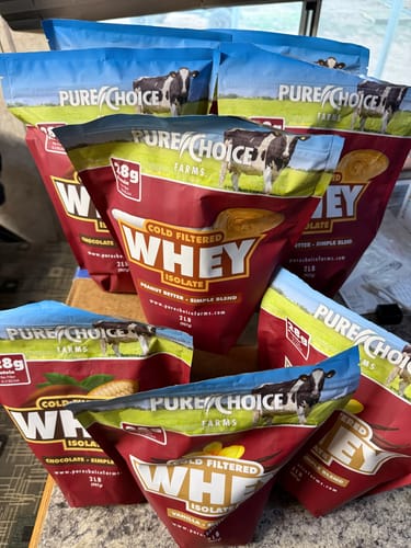 Customer photo review of 3 Flavor Whey Protein Isolate Combos