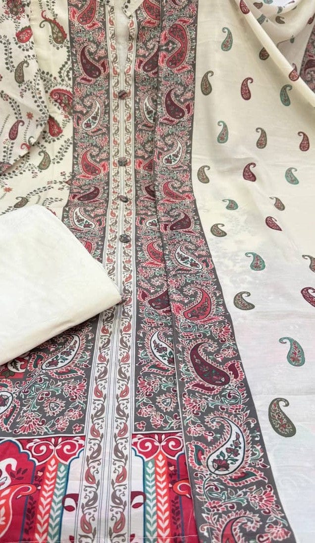 Customer photo review of Premium Berry Silk Ready-Made Suit Set with Dupatta