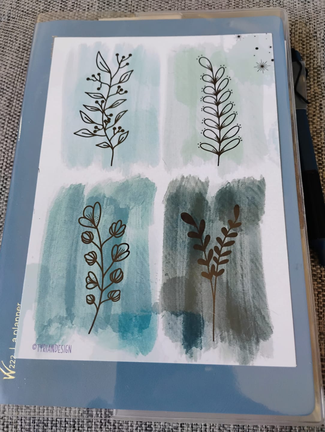 Customer photo review of Vinyl Clear Cover | Weekly Planner | All-in-One | 576