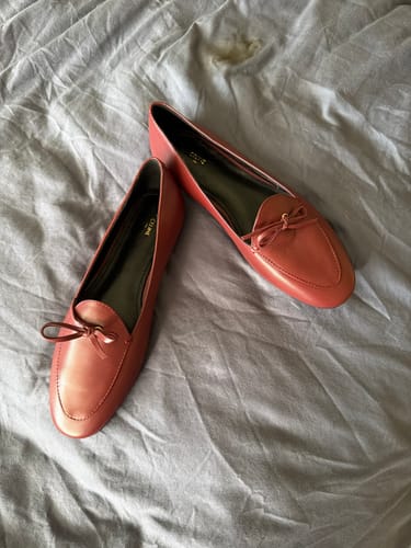 Customer photo review of Celine 26 Loafers Burgundy Sheepskin 624691