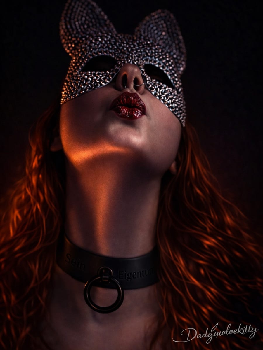 Customer photo review of YOU BLACK Personalisiertes Halsband mit O-Ring und Wunschtext, individuell erstellt. Schwarz, italienisches Premium Leder