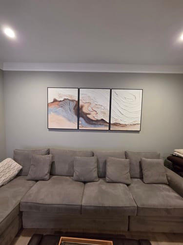 Customer review photo for Plaster Art Texture Painting #SG455