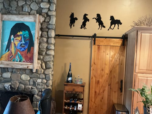 Customer photo review of Horses (Set of Four) - Metal Wall Art