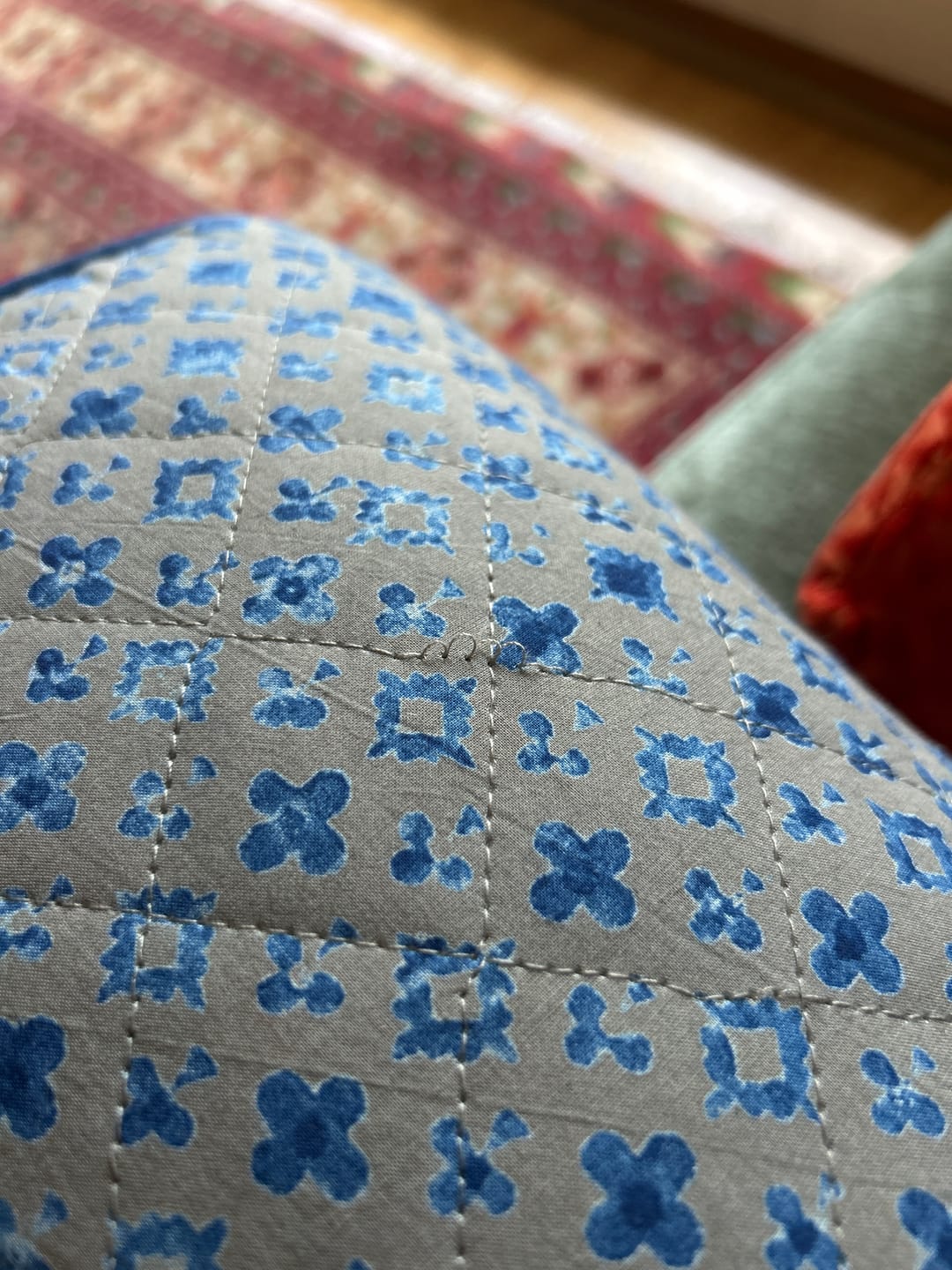 Customer photo review of Indigo Mist - Oval Yoga Bolster