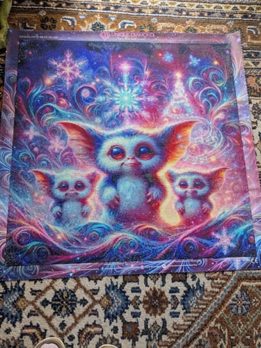 Customer photo review of 5D Diamond Painting – Zauberhaftes Lebkuchenhaus