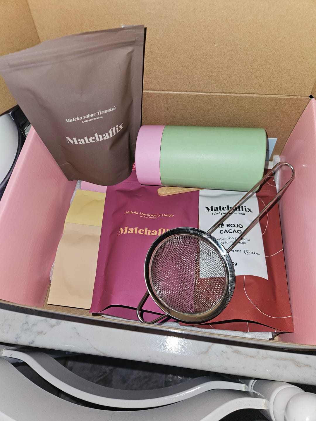 Customer photo review of Té Matcha Premium Tiramisú