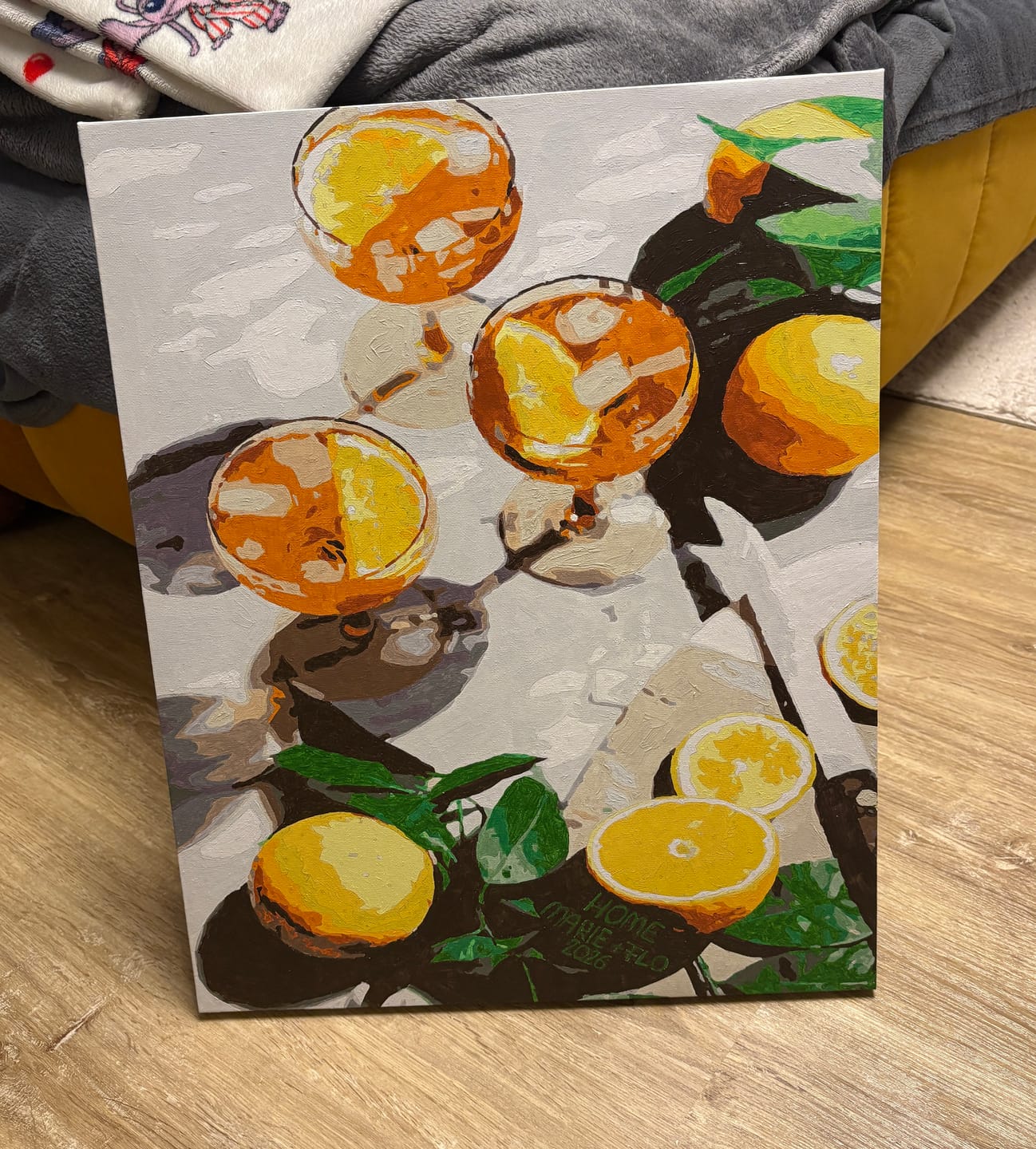 Customer photo review of Malen nach Zahlen - Orange Summerdrinks