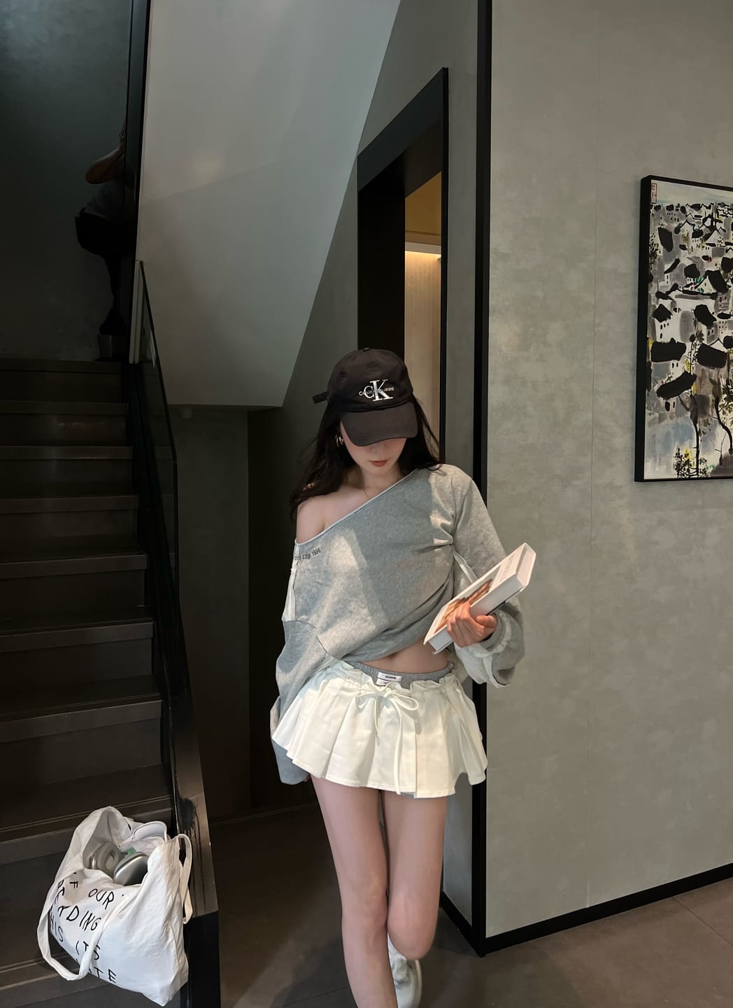 Customer photo review of WARDEN EDGE Layered Mini Skirt with Contrast Drawstring Waist & Sporty Cotton Shorts