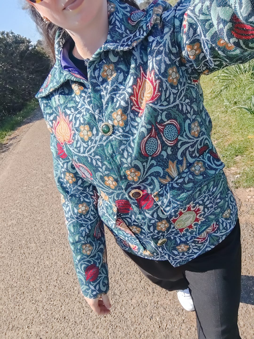 Customer photo review of William Morris Persian Design Tapestry Fabric