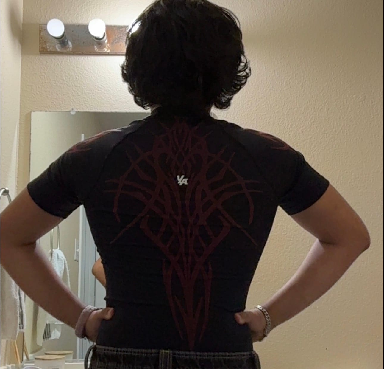 Customer photo review of 4067 - Gothic Compression Tees