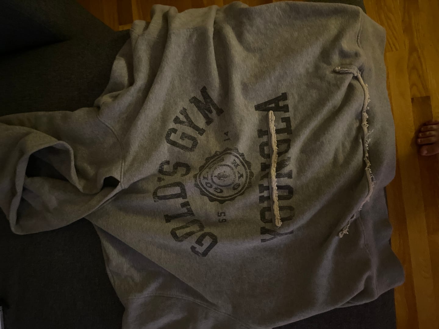 Customer photo review of 5167 - Gold's Iron Legacy Crest Hoodies