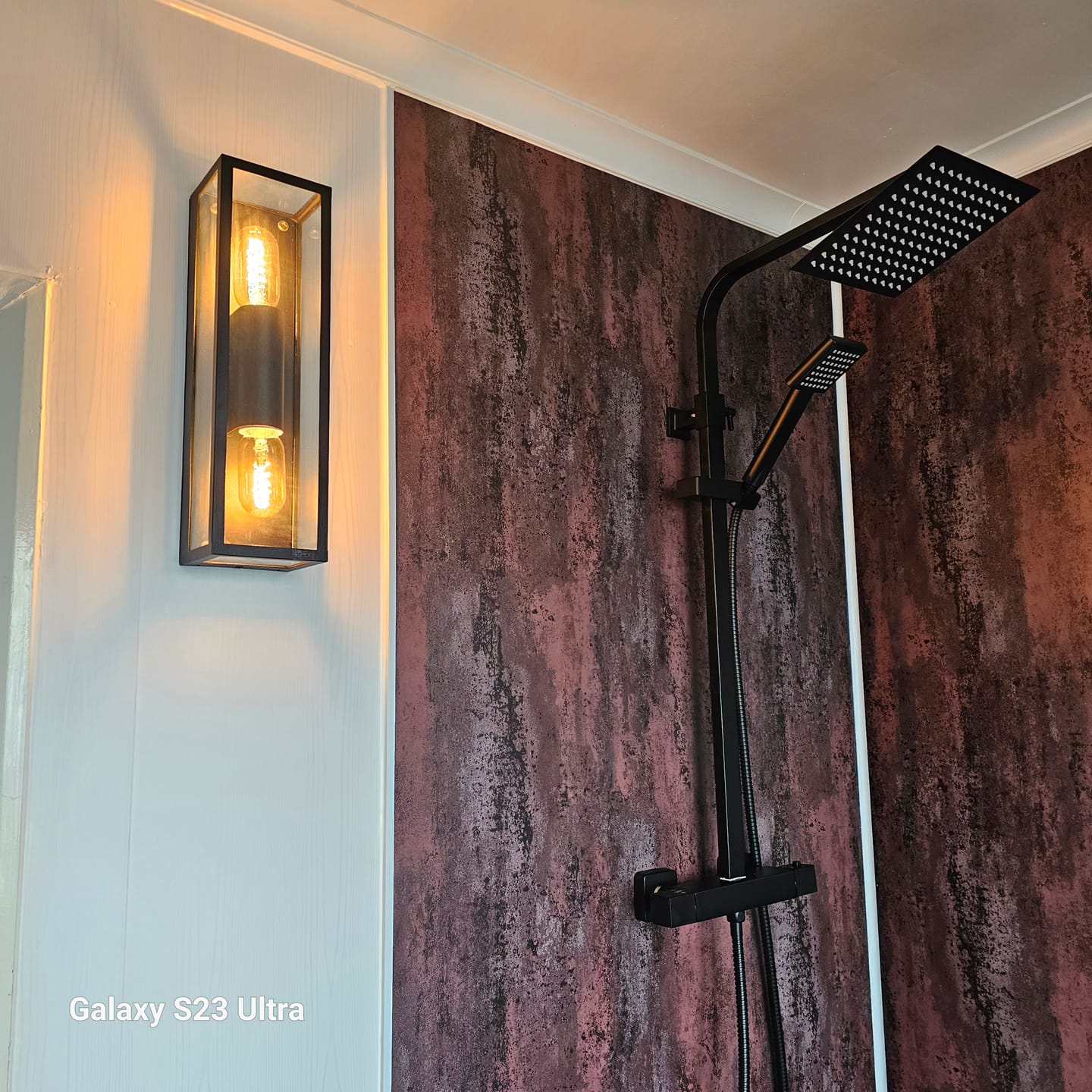 Customer photo review of 10mm Copper Retro Metallic Matt Shower Panel 1M x 2.4M