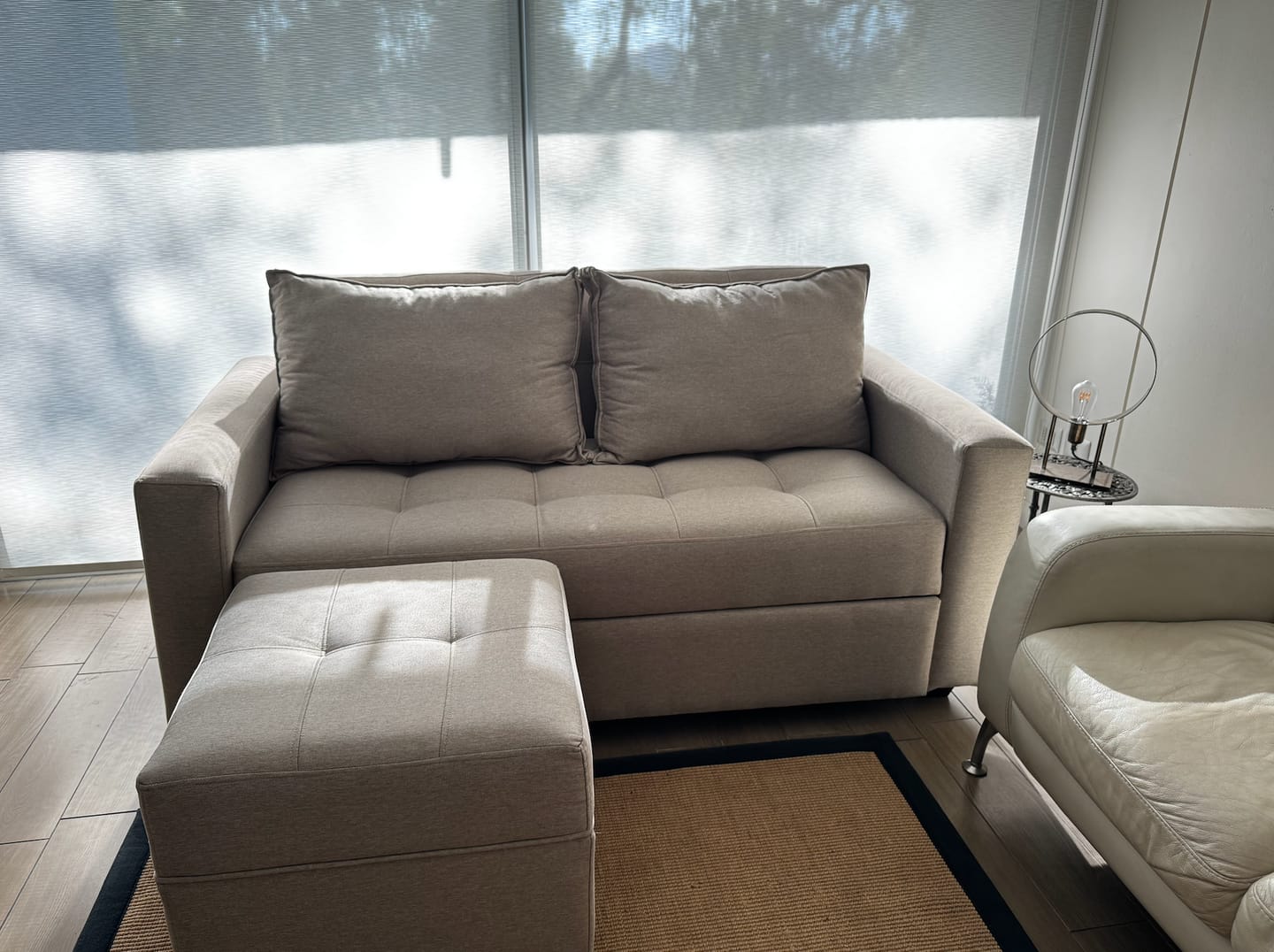 Customer photo review of Set Sofá Cama + Pouf