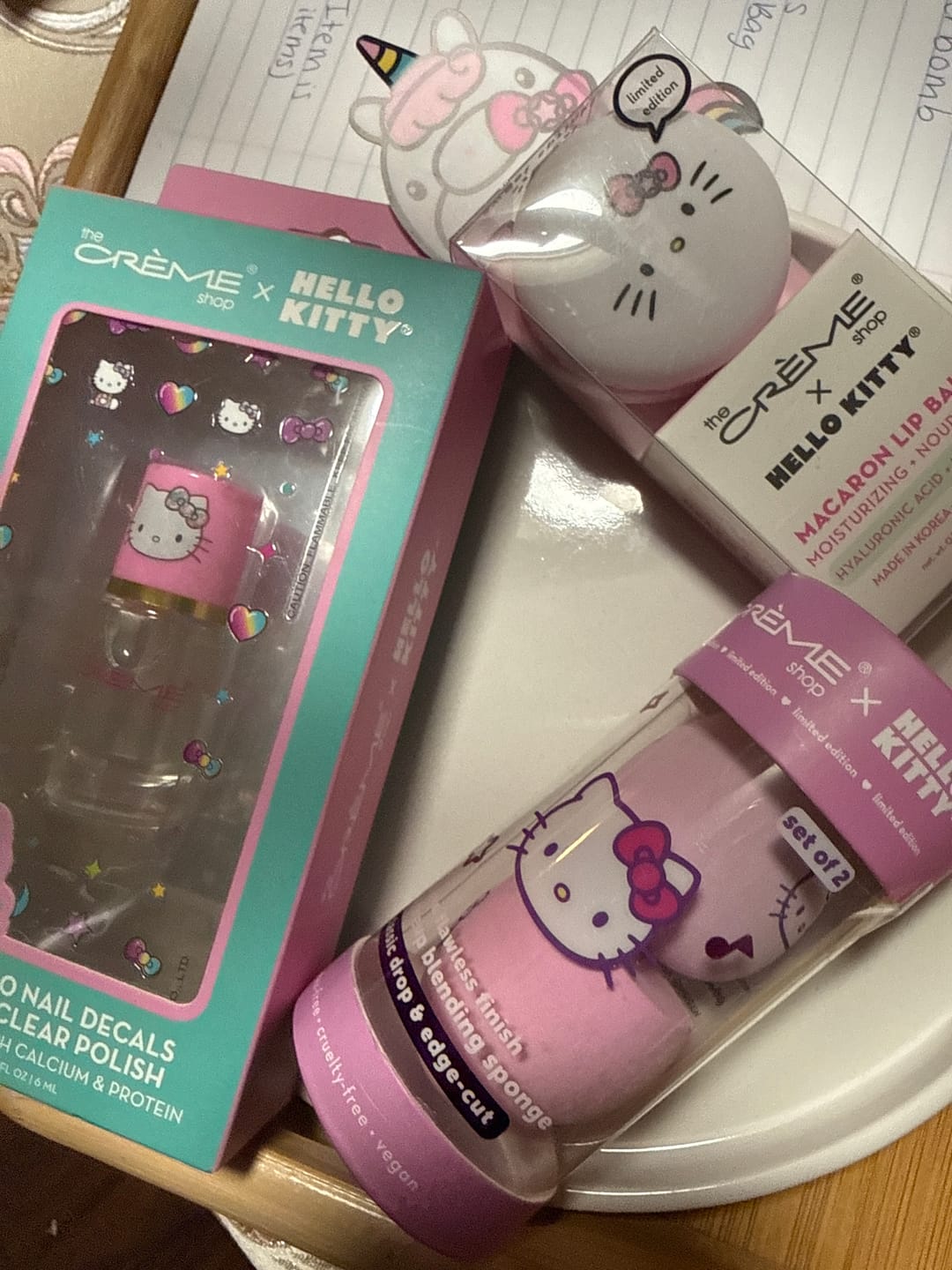 Customer photo review of The Creme Shop X Hello Kitty Macaron Lip Balm Sweet Sprinkles - Wholesale 6 Units (HMLB8380)
