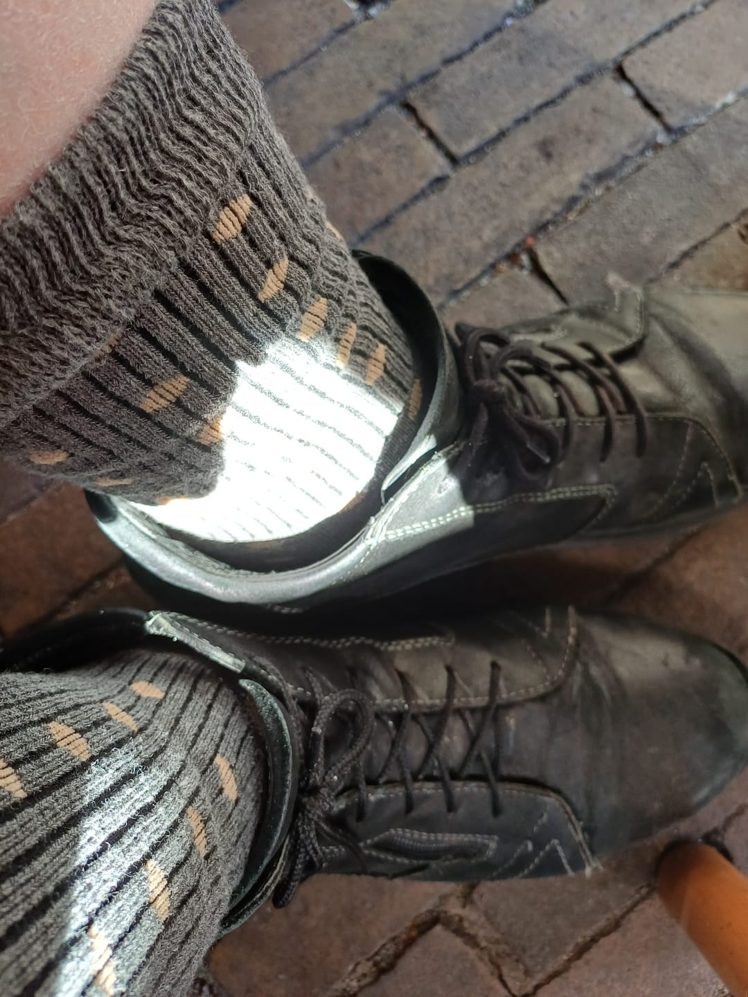 Customer photo review of Hiking socks - dots