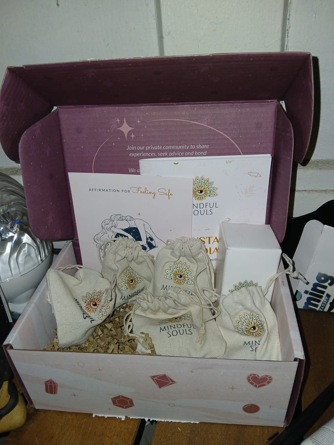 Customer photo review of Crystal Subscription Box
