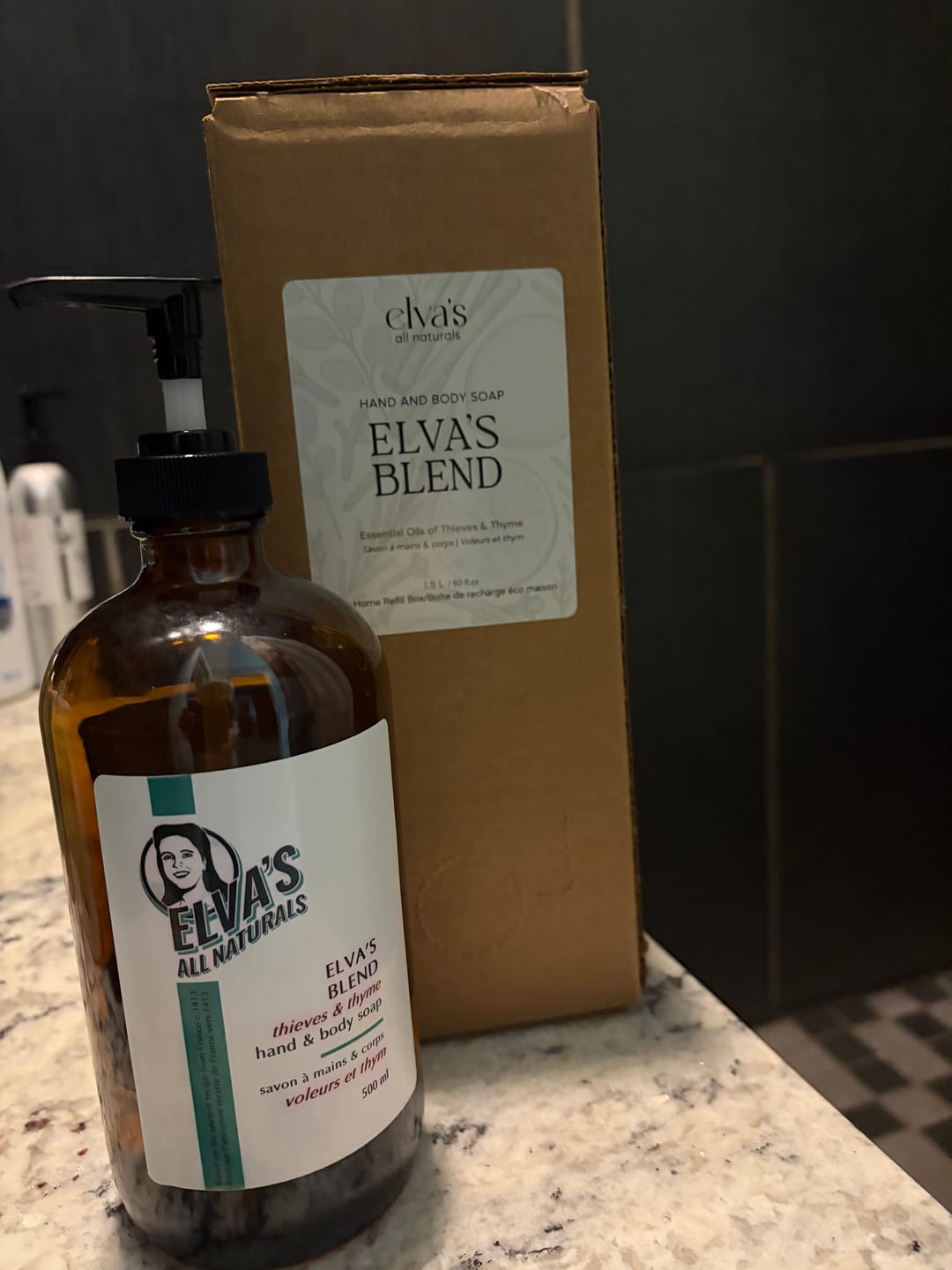 Customer photo review of ELVA’S BLEND – Thieves & Thyme Hand & Body Soap (Legendary Heritage Blend)