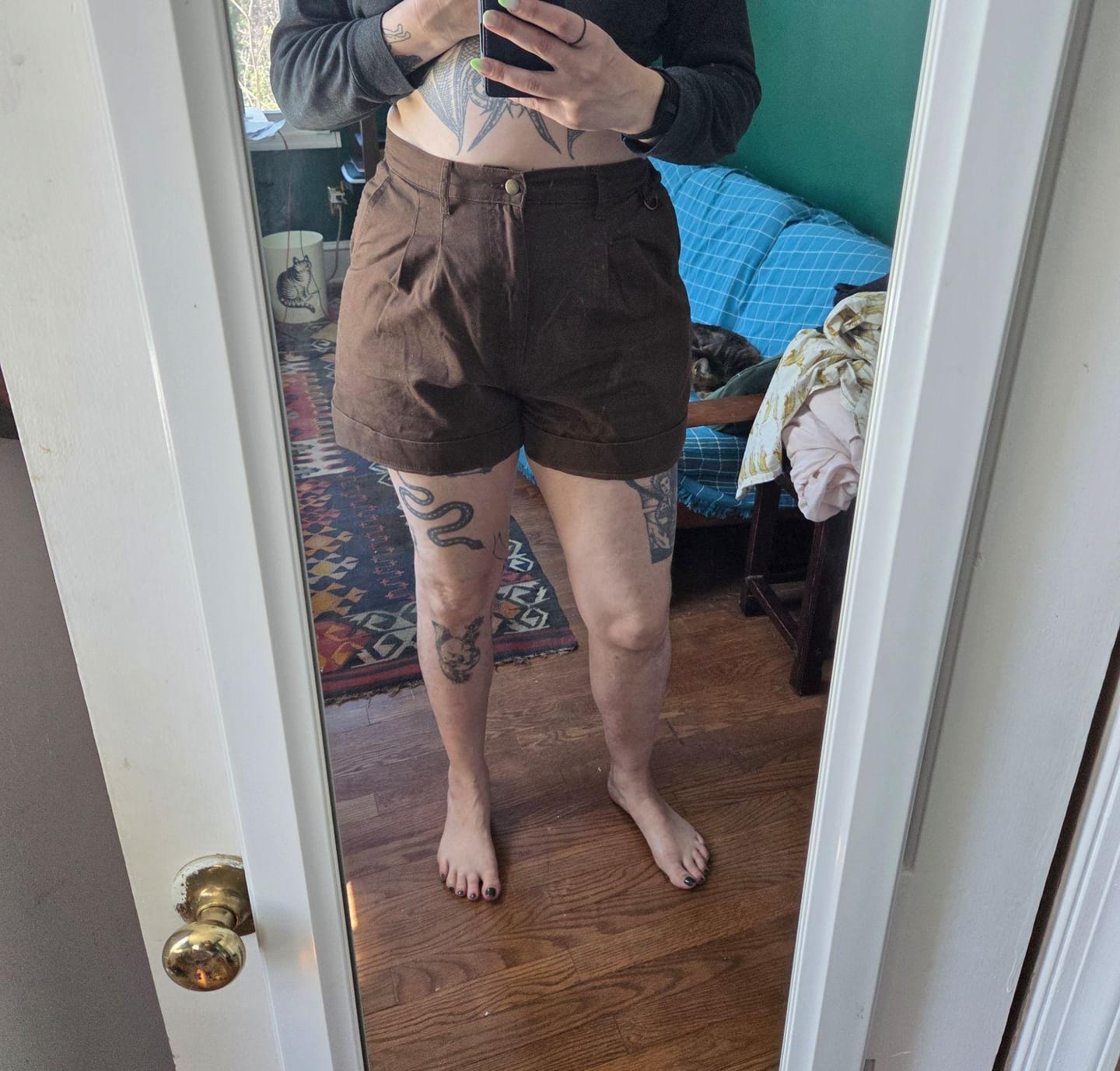 Customer photo review of Gunnee Shorts - Umber