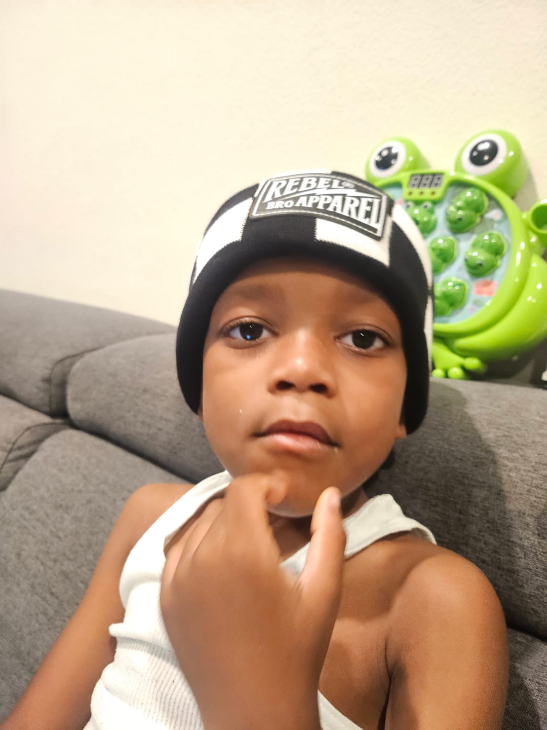 Customer photo review of Beanie in Venice (RESTOCKED)