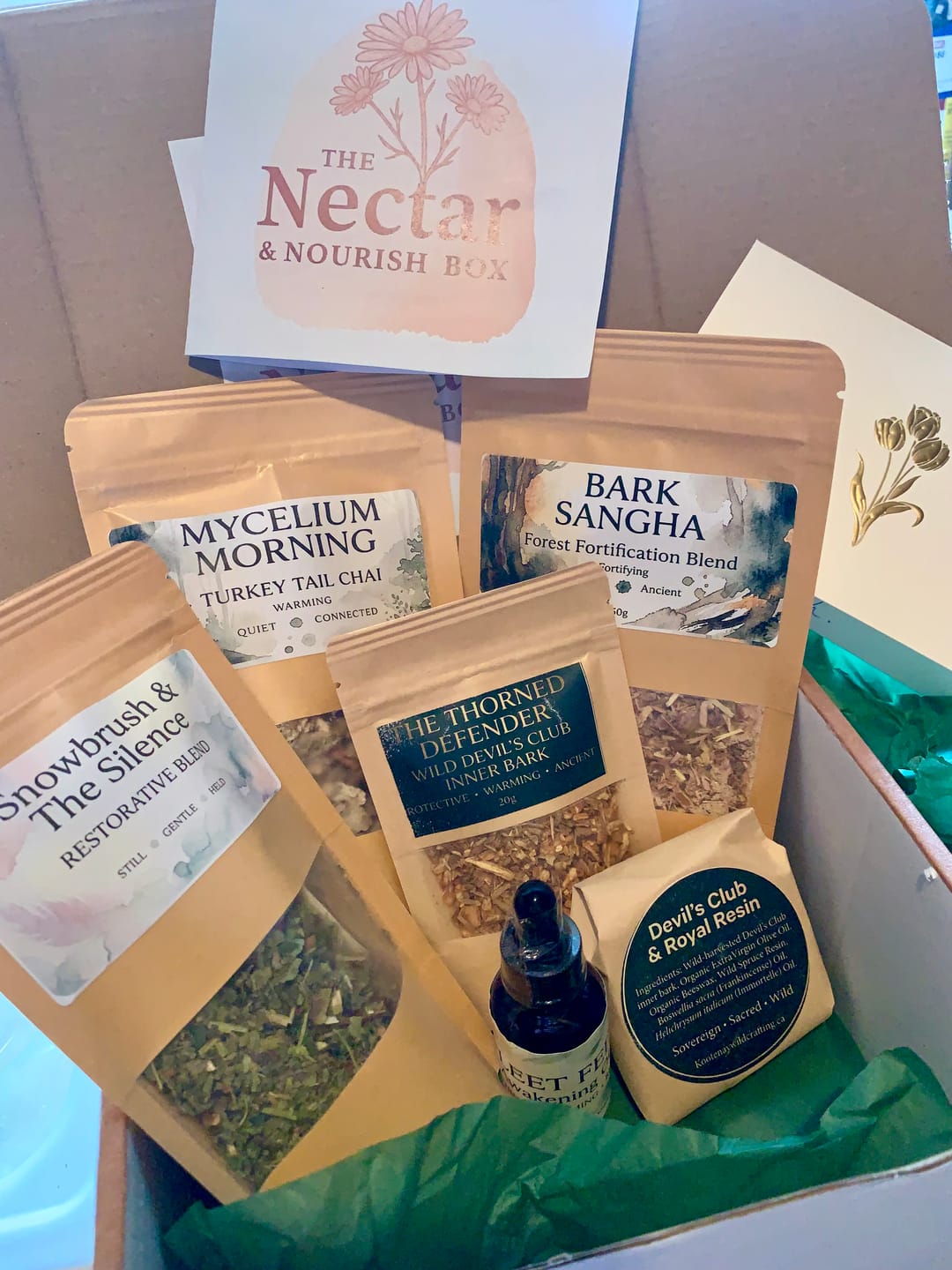 Customer photo review of Nectar & Nourish: A Wildcrafted Subscription